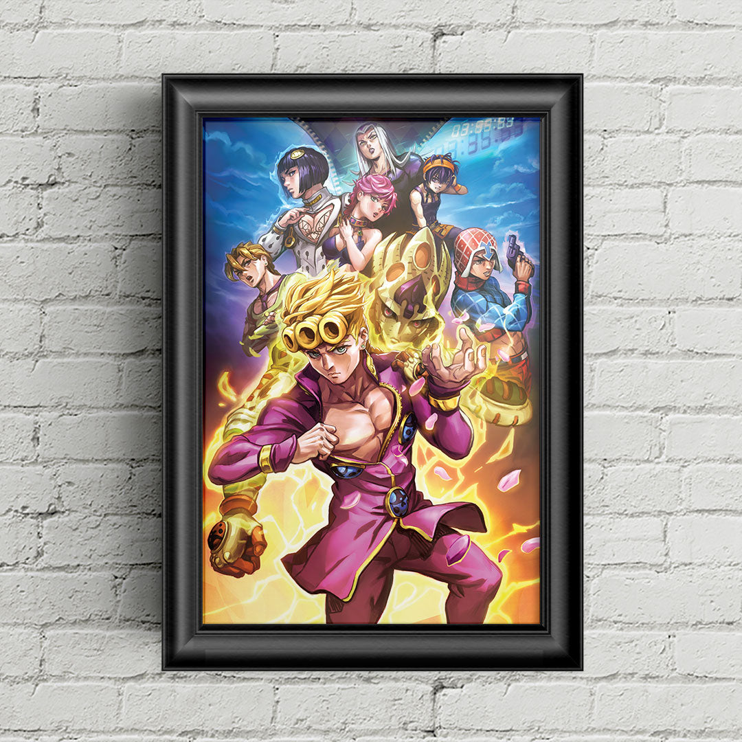 Jojo's Bizarre Adventure Part 5: Golden Wind - Giorno Poster Print