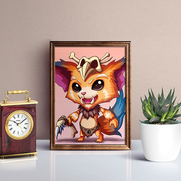 Gnar Chibi Mini Print - nayukidraws