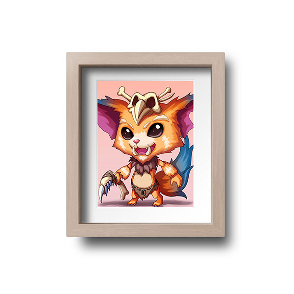 Gnar Chibi Mini Print - nayukidraws