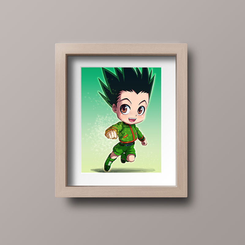 Gon Chibi Mini Print - nayukidraws