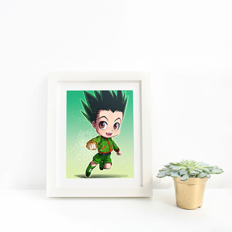 Gon Chibi Mini Print - nayukidraws