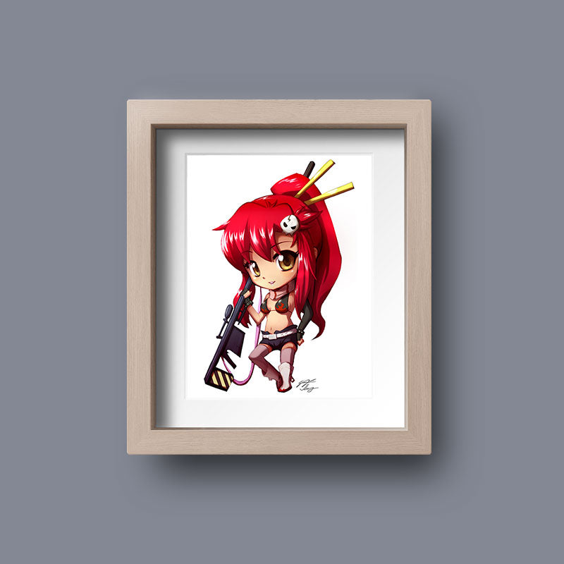 Yoko Chibi Mini Print