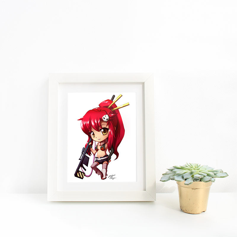 Yoko Chibi Mini Print