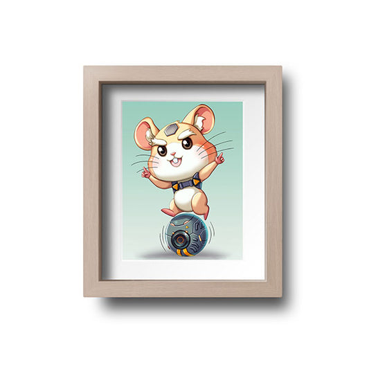 Wrecking Ball Hammond Chibi Mini Print