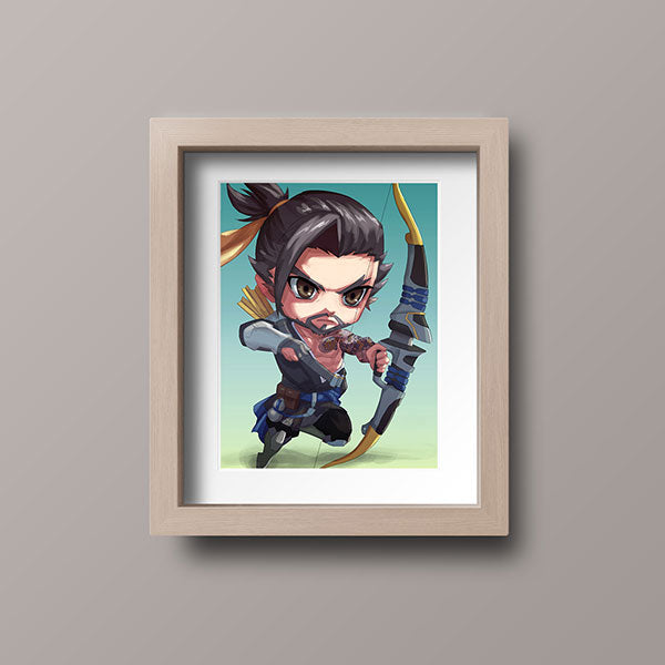 Hanzo Chibi Mini Print