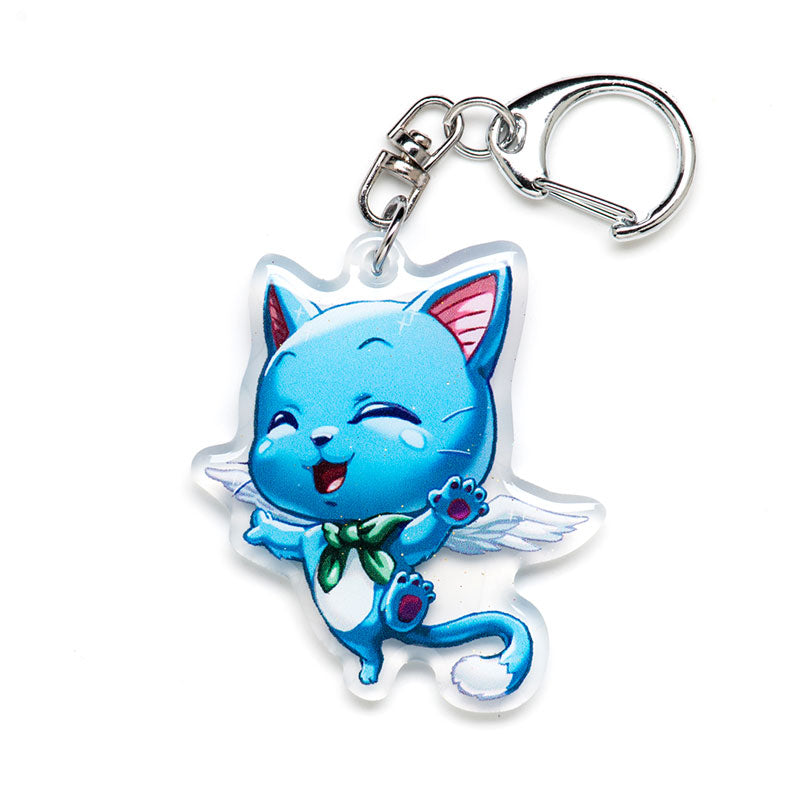 Happy Acrylic Charm Keychain
