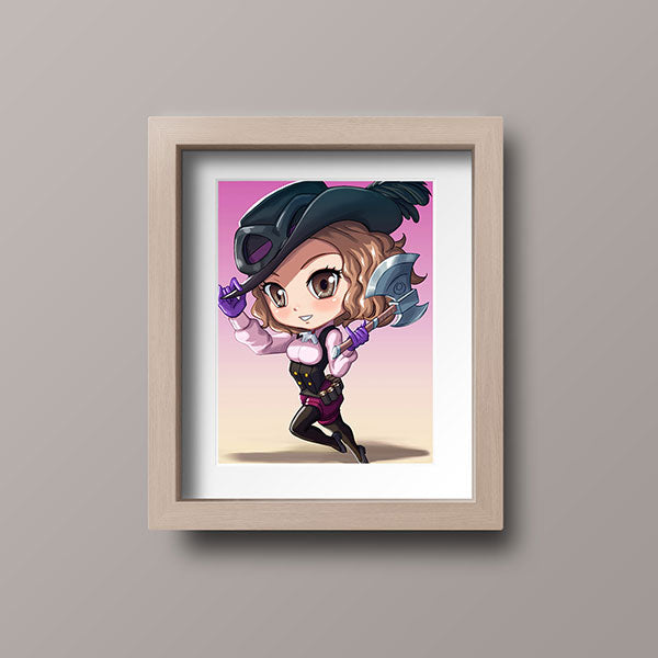 Haru Chibi Mini Print - nayukidraws
