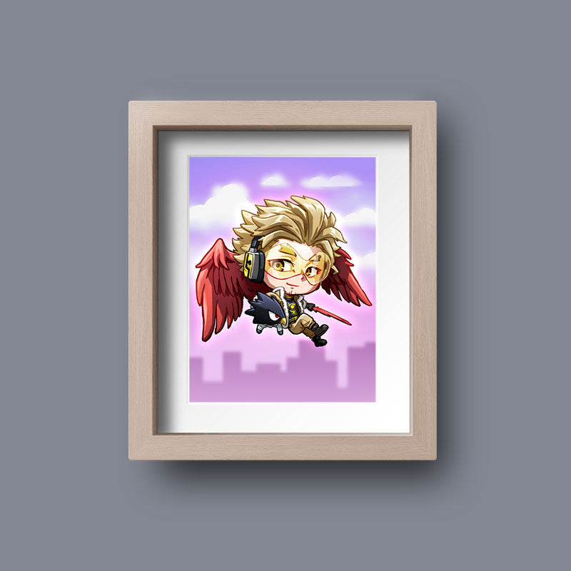 Hawks Mini Print