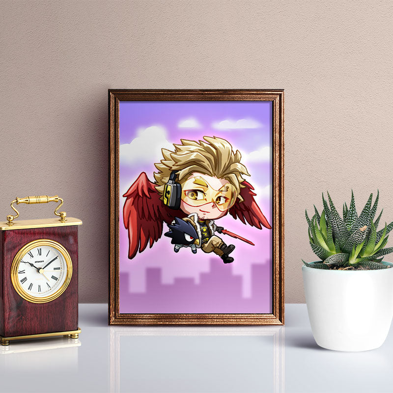 Hawks Mini Print