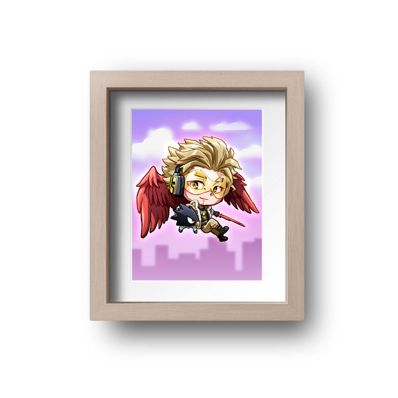 Hawks Mini Print