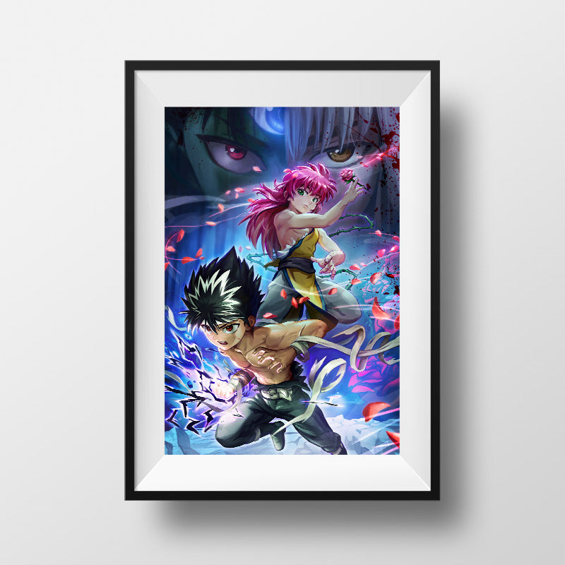 Hiei and Kurama Poster Print
