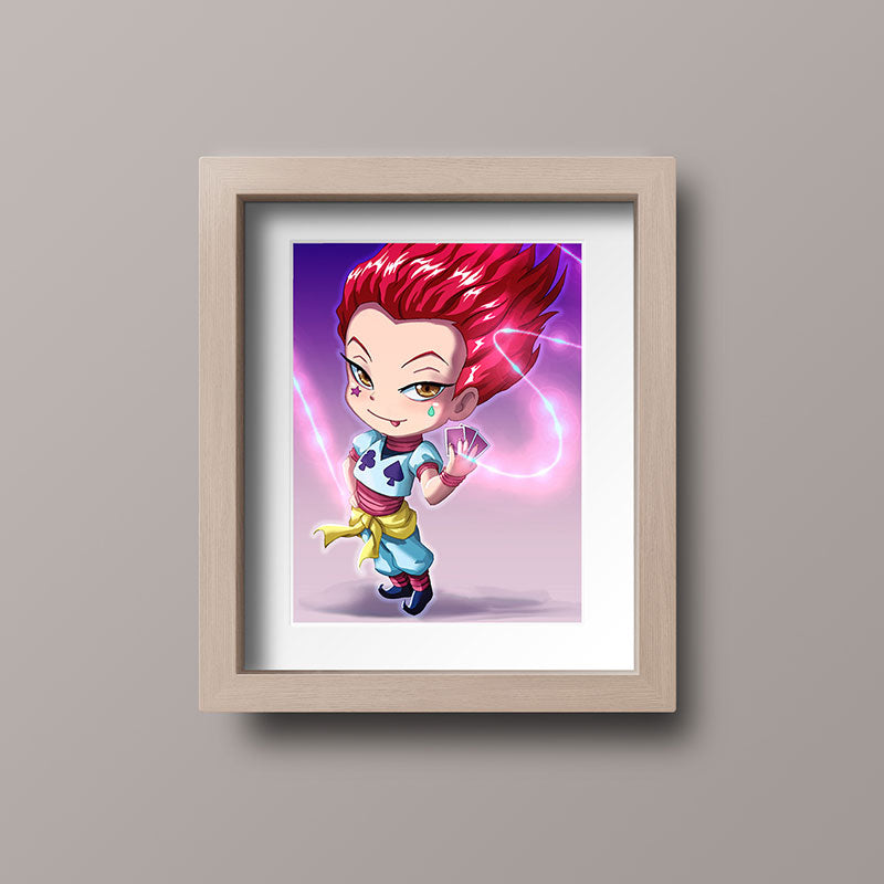 Hisoka Chibi Mini Print - nayukidraws