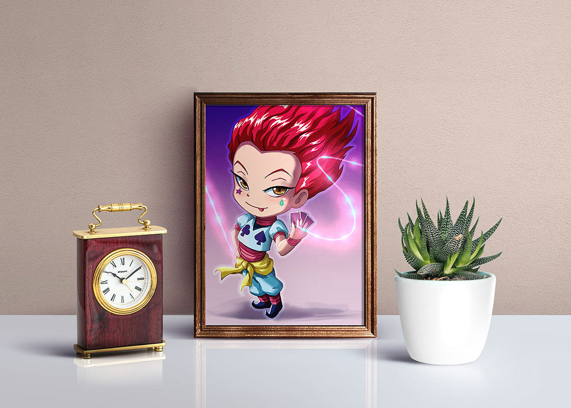 Hisoka Chibi Mini Print - nayukidraws