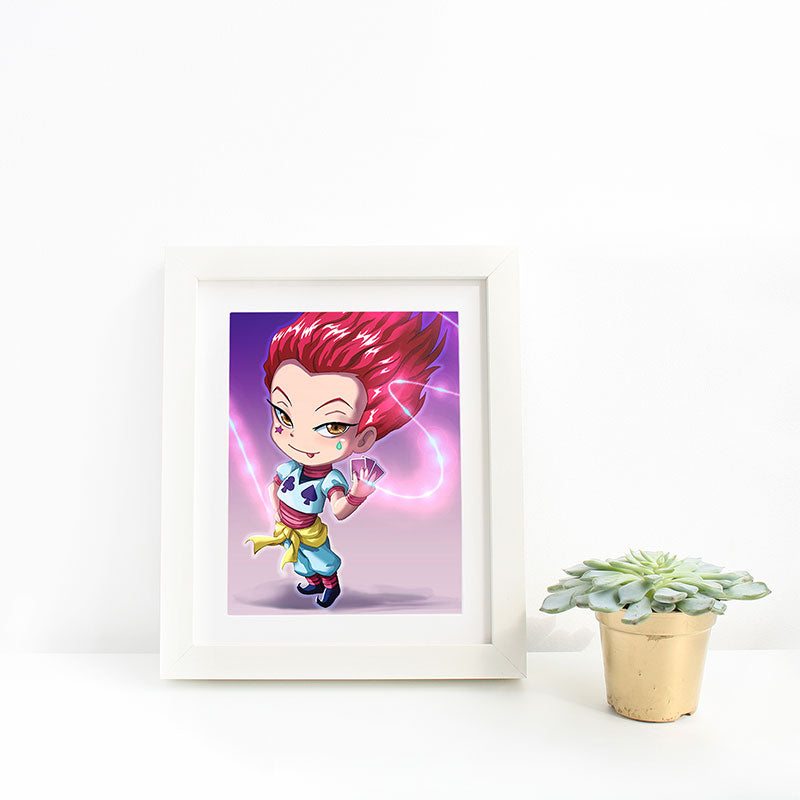 Hisoka Chibi Mini Print - nayukidraws