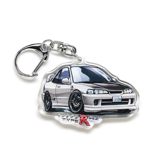 DC2 Integra Type R White JDM Acrylic Charm Keychain