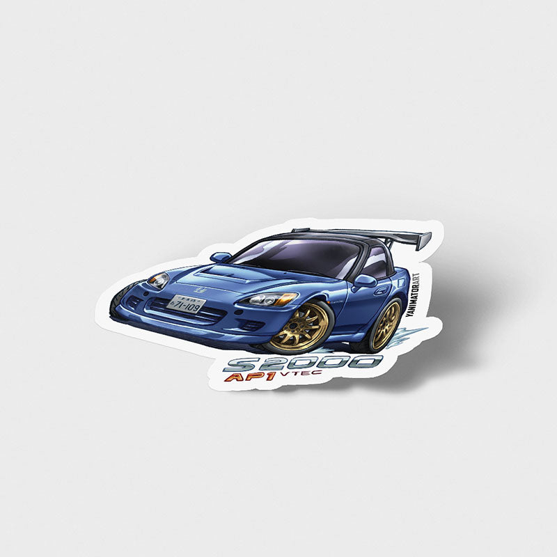 AP1 S2000 Blue Vinyl Sticker