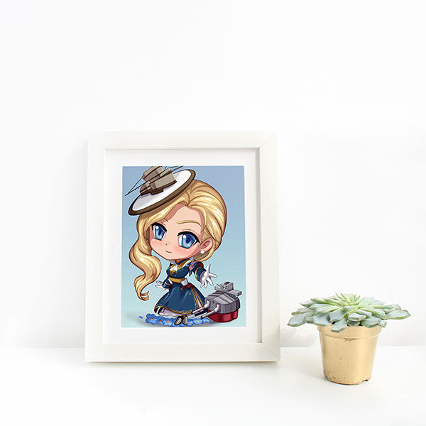 Hood Chibi Mini Print - nayukidraws