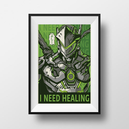 I NEED HEALING Genji Poster Print