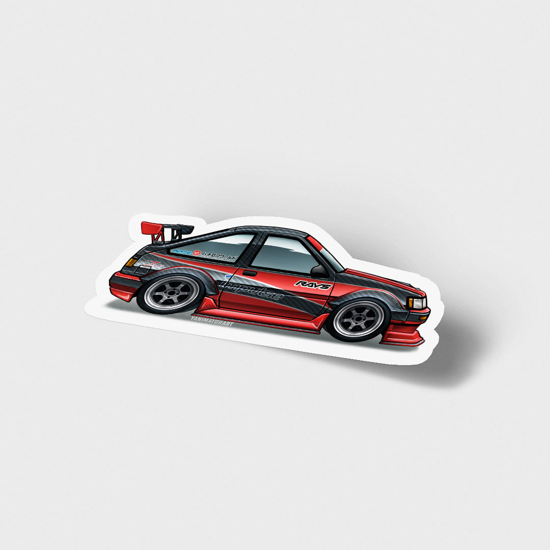 AE86 Collection Impulse N2 Levin Vinyl Sticker