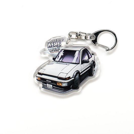 AE86 Coupe Shinji Trueno GT-Apex Acrylic Charm Keychain