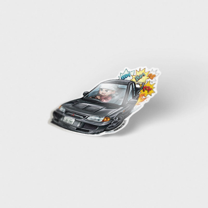 Kyoichi Sudo Lancer Evo 3 Evolution III CE9A Character Drift Vinyl Sticker