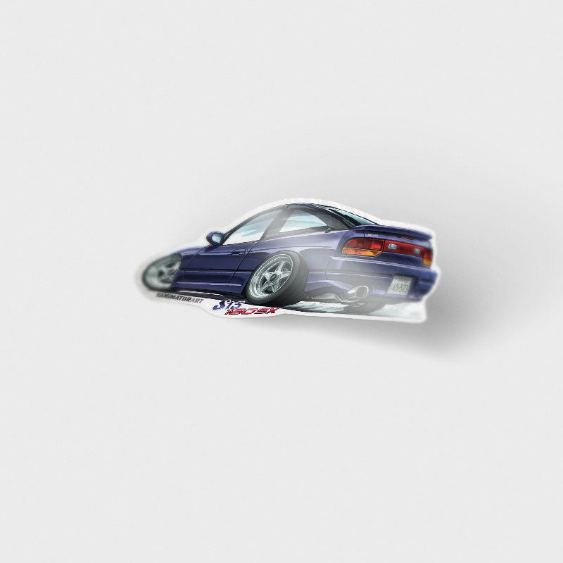 S13 180SX Rear Purple RPS13 (Team Thunder Fire 2nd Stage) Vinyl Sticker