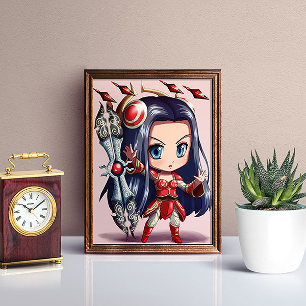 Irelia Chibi Mini Print - nayukidraws