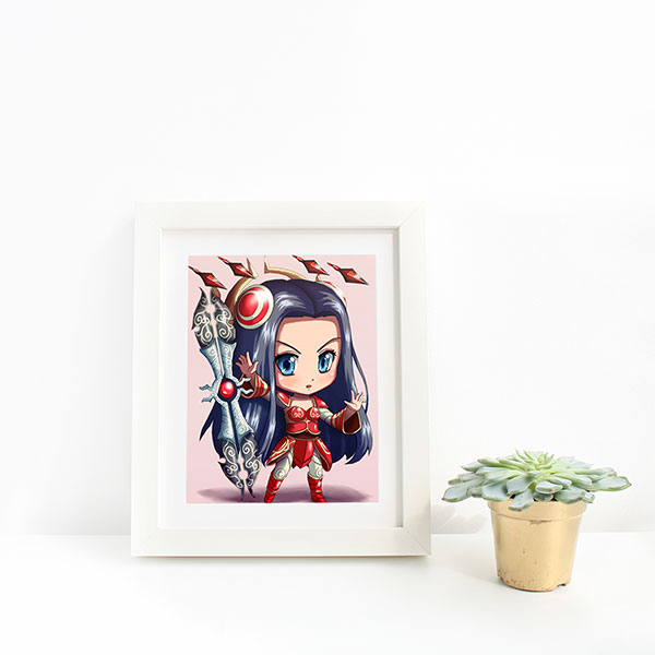 Irelia Chibi Mini Print - nayukidraws