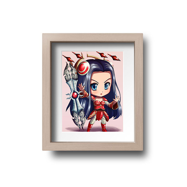 Irelia Chibi Mini Print - nayukidraws