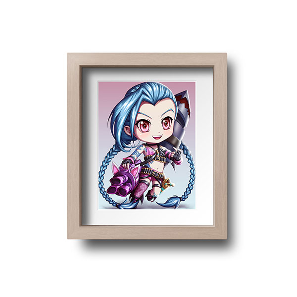Jinx Chibi Mini Print - nayukidraws