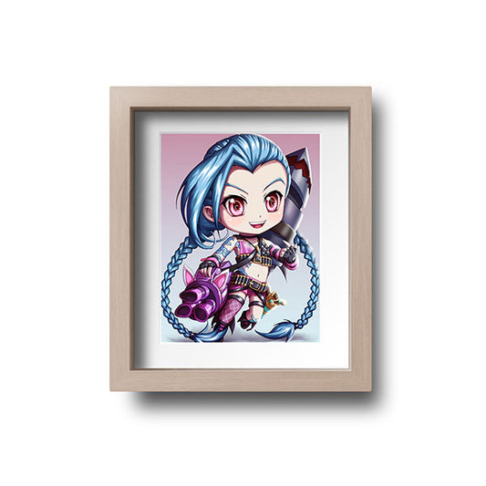 Jinx Chibi Mini Print - nayukidraws