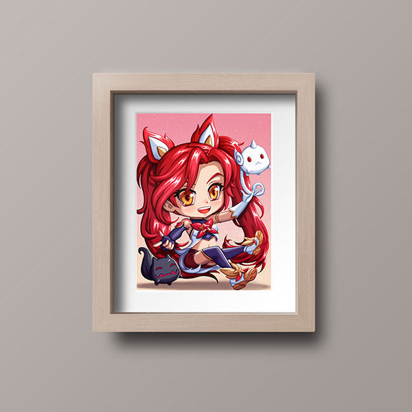 Star Guardian Jinx Chibi Mini Print - nayukidraws