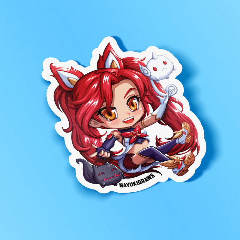 Star Guardian Jinx Vinyl Sticker - nayukidraws