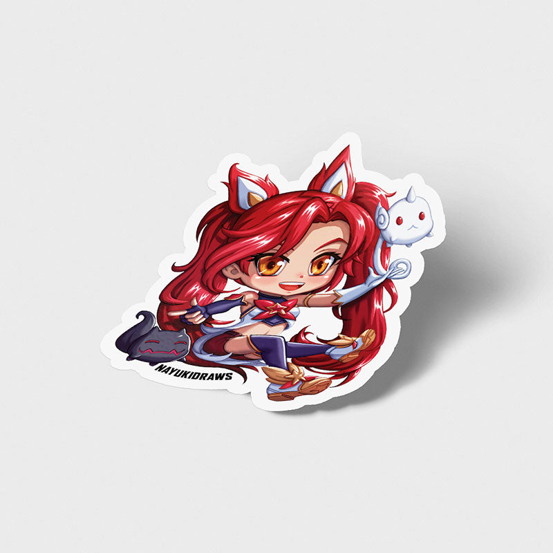 Star Guardian Jinx Vinyl Sticker - nayukidraws