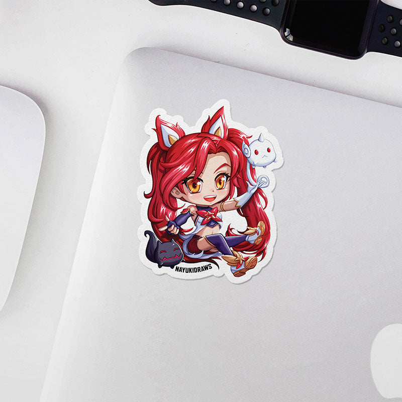 Star Guardian Jinx Vinyl Sticker - nayukidraws
