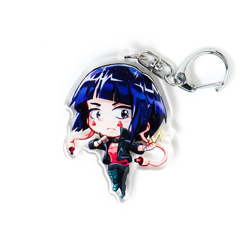 Jiro Earphone Jack Acrylic Charm Keychain