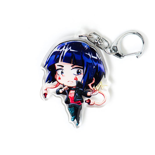 Jiro Earphone Jack Acrylic Charm Keychain
