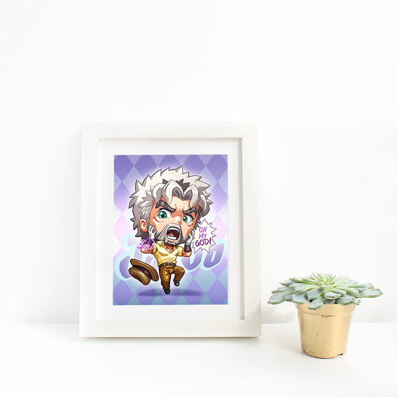 Joseph Joestar (Old) Mini Print
