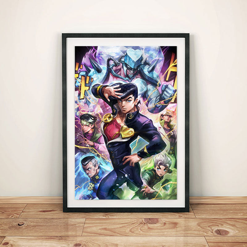 Jojo's Bizarre Adventure Part 4: Diamond is Unbreakable - Josuke Poster Print