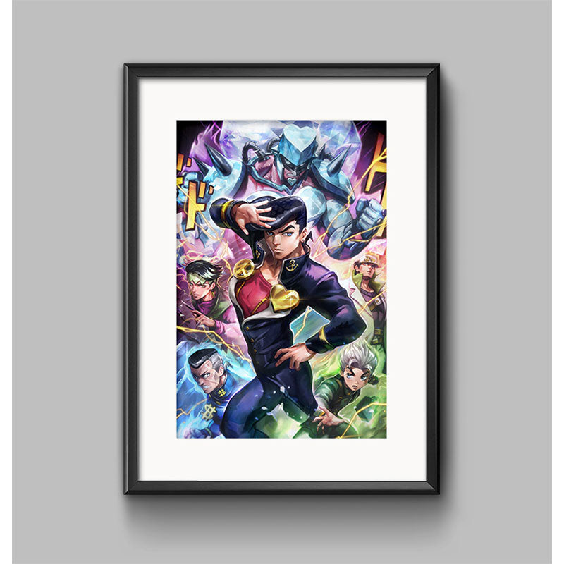 Jojo's Bizarre Adventure Part 4: Diamond is Unbreakable - Josuke Poster Print