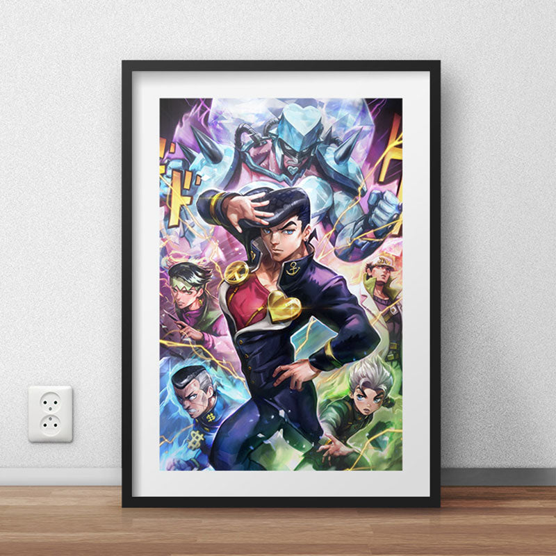 Jojo's Bizarre Adventure Part 4: Diamond is Unbreakable - Josuke Poster Print