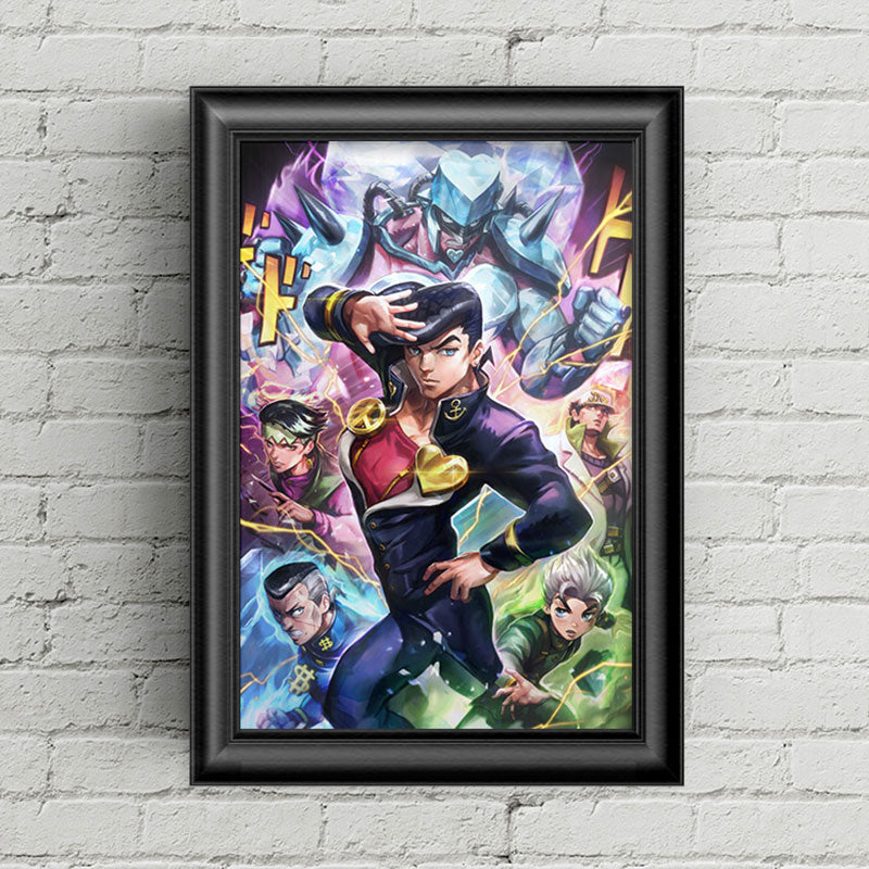 Jojo's Bizarre Adventure Part 4: Diamond is Unbreakable - Josuke Poster Print