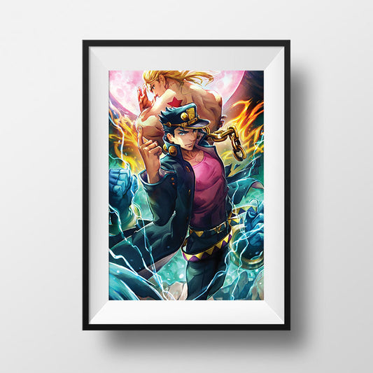 Jojo's Bizarre Adventure Part 3: Stardust Crusaders - Jotaro Poster Print