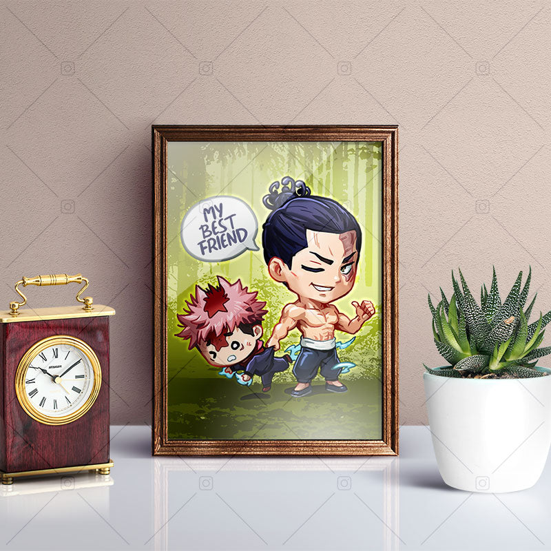 Aoi Todo & Itadori Chibi Mini Print