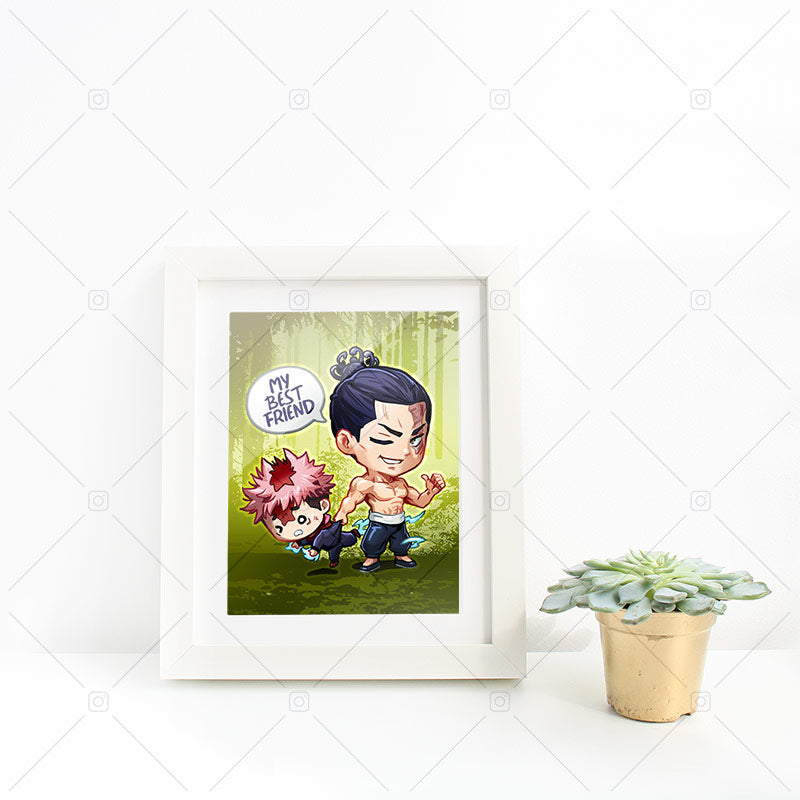 Aoi Todo & Itadori Chibi Mini Print