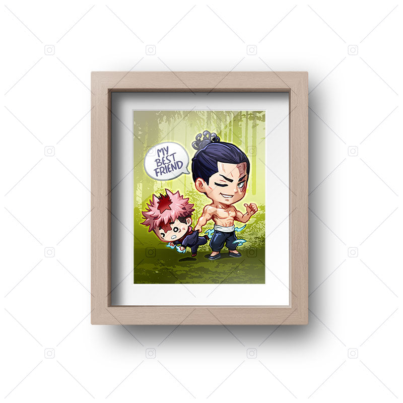 Aoi Todo & Itadori Chibi Mini Print