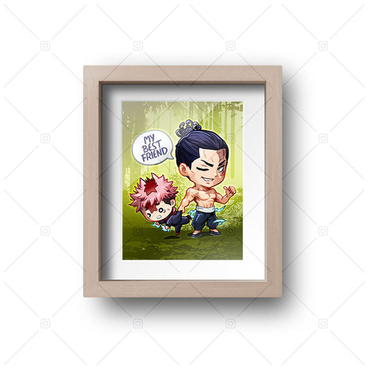 Aoi Todo & Itadori Chibi Mini Print