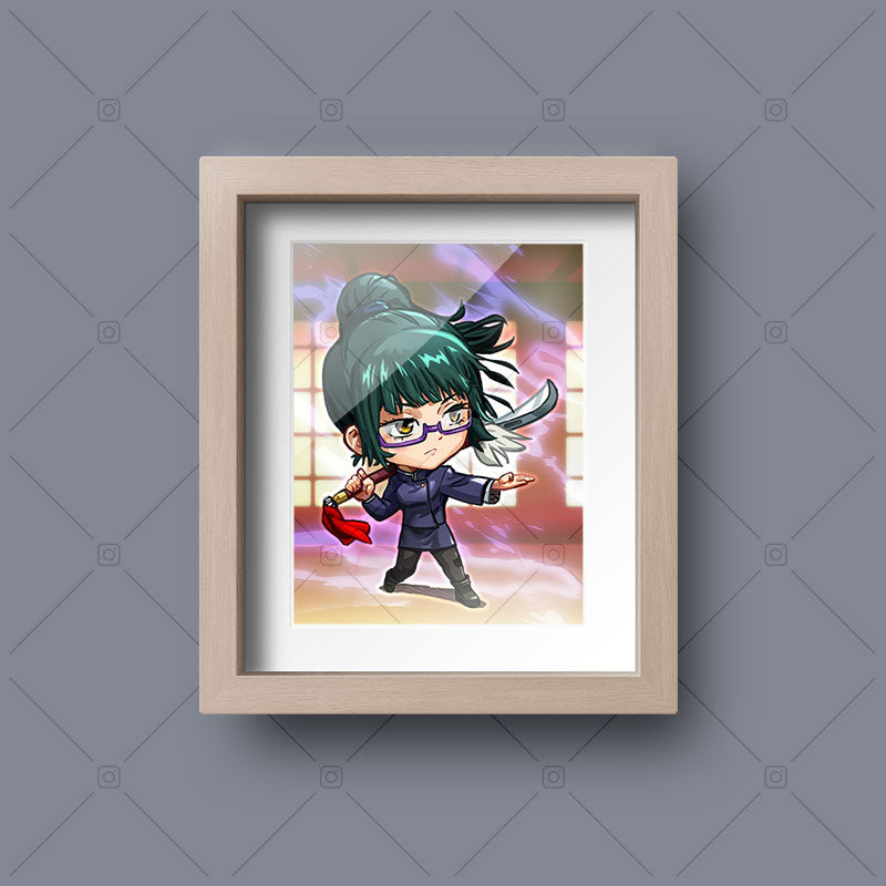 Maki Zenin Chibi Mini Print