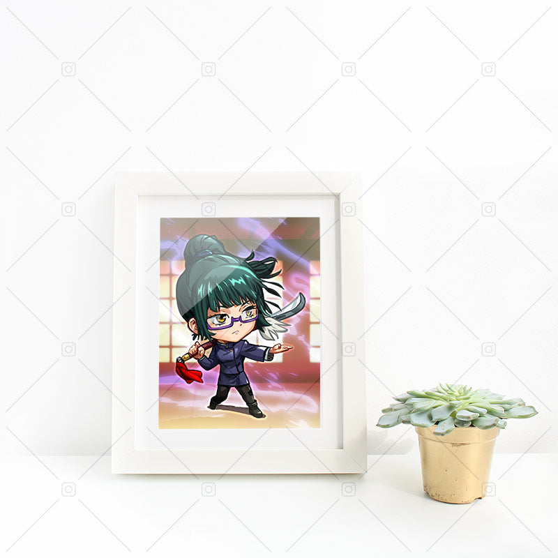 Maki Zenin Chibi Mini Print