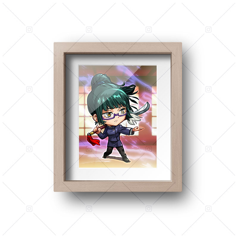 Maki Zenin Chibi Mini Print